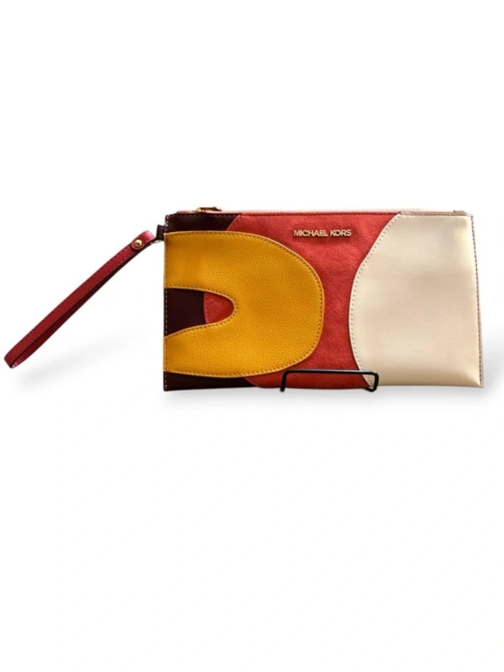 Michael Kors NWOT Large Colorblock Wristlet 35F4GTVW7Y